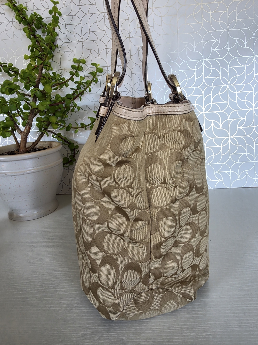 Coach Soho Signature Tote Bag - Picture 5 of 12